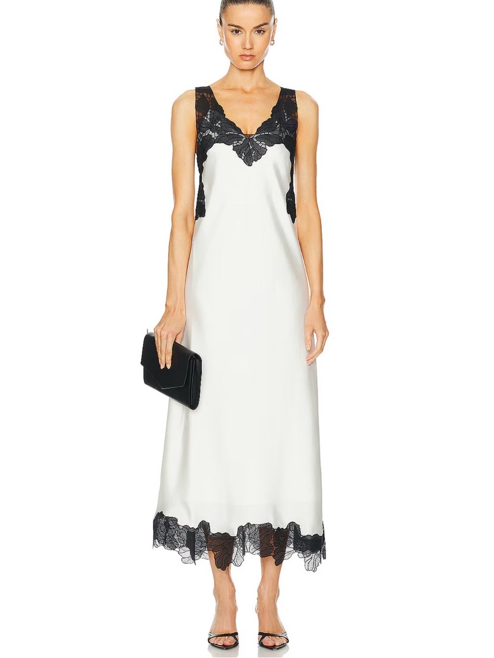 Gwynn Lace Trim Midi Dress